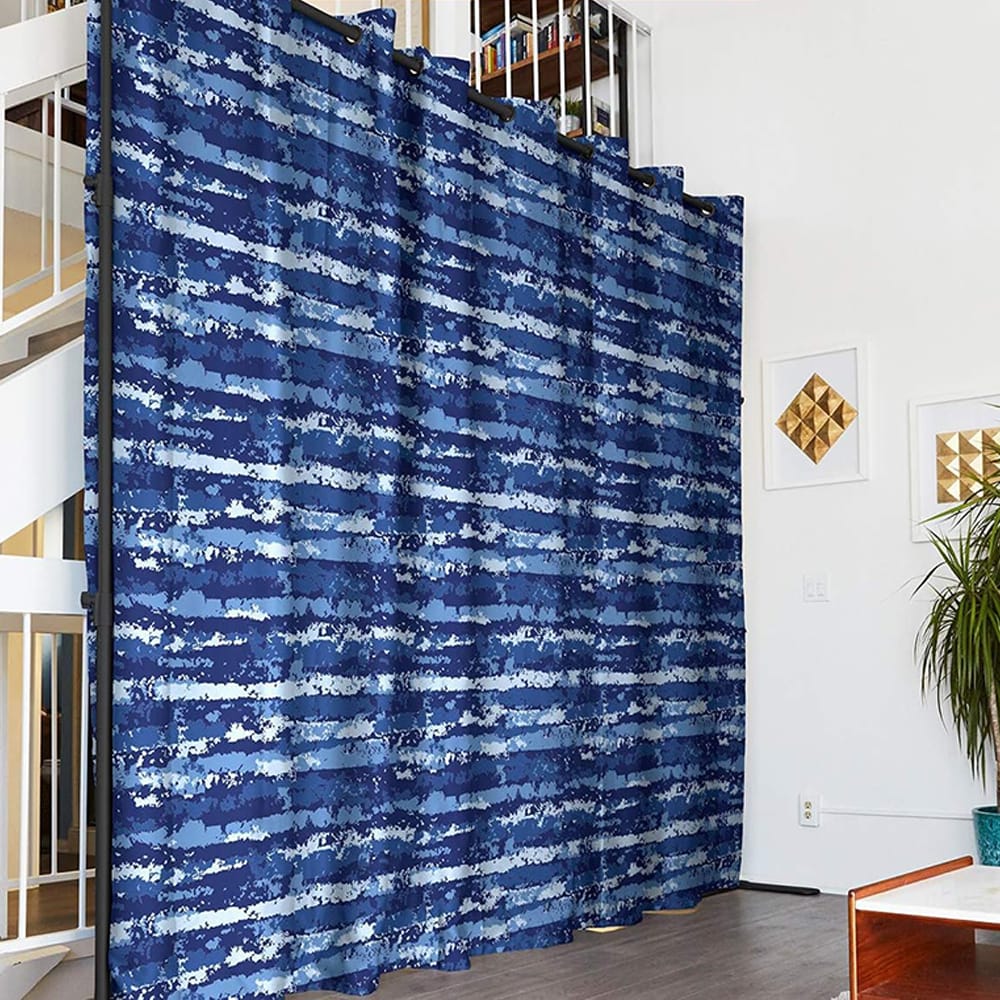 Room/Dividers/Now Room Divider Curtain, 8' x 10', Blue Stripe