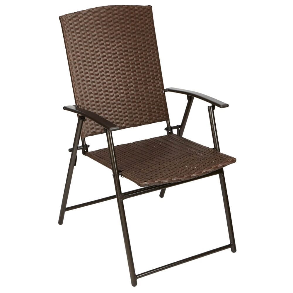 Resin Wicker Folding Chair