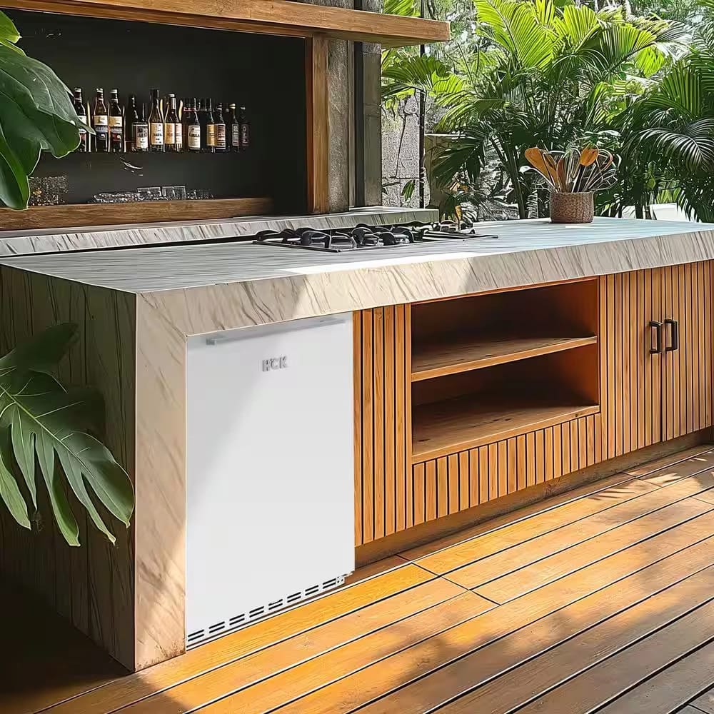 HCK 5.12 cu. ft. Stainless Steel Undercounter Beverage Refrigerator