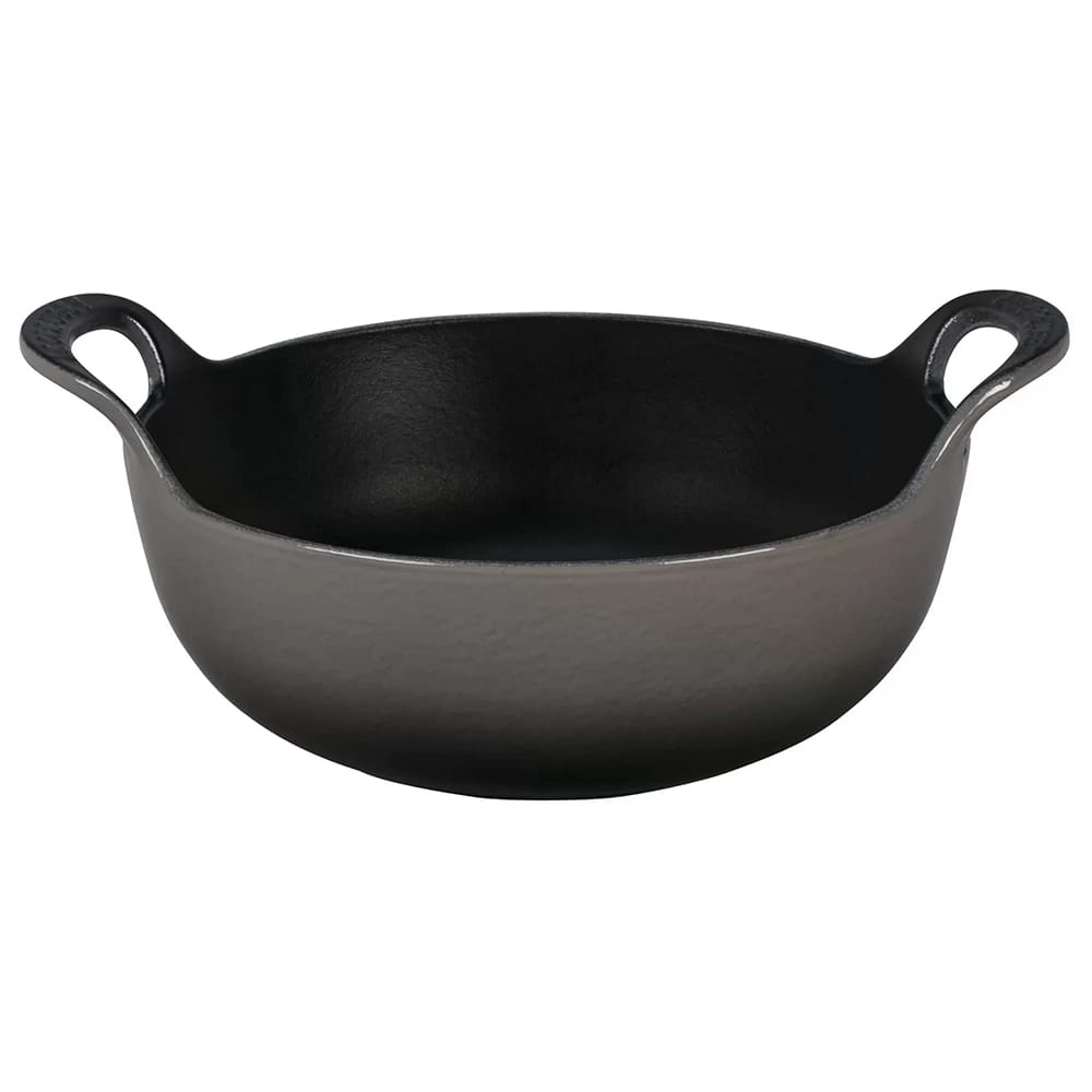 Bruntmor 3-Quart Enameled Cast Iron Balti Dish, Gray