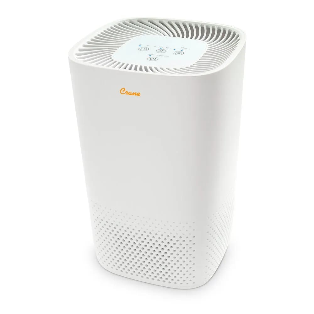 Crane true-HEPA Air Purifier, White