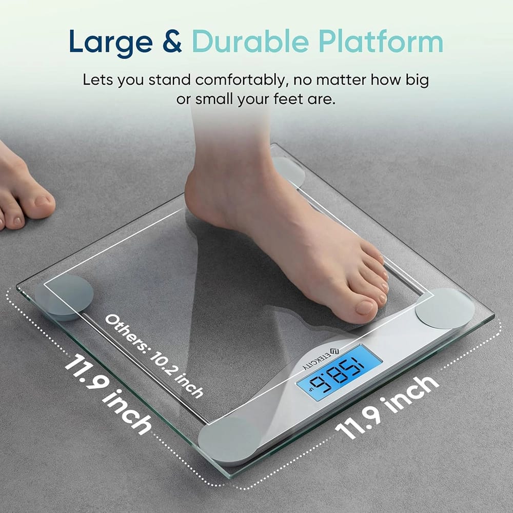 Etekcity Digital Body Weight Scale, Silver