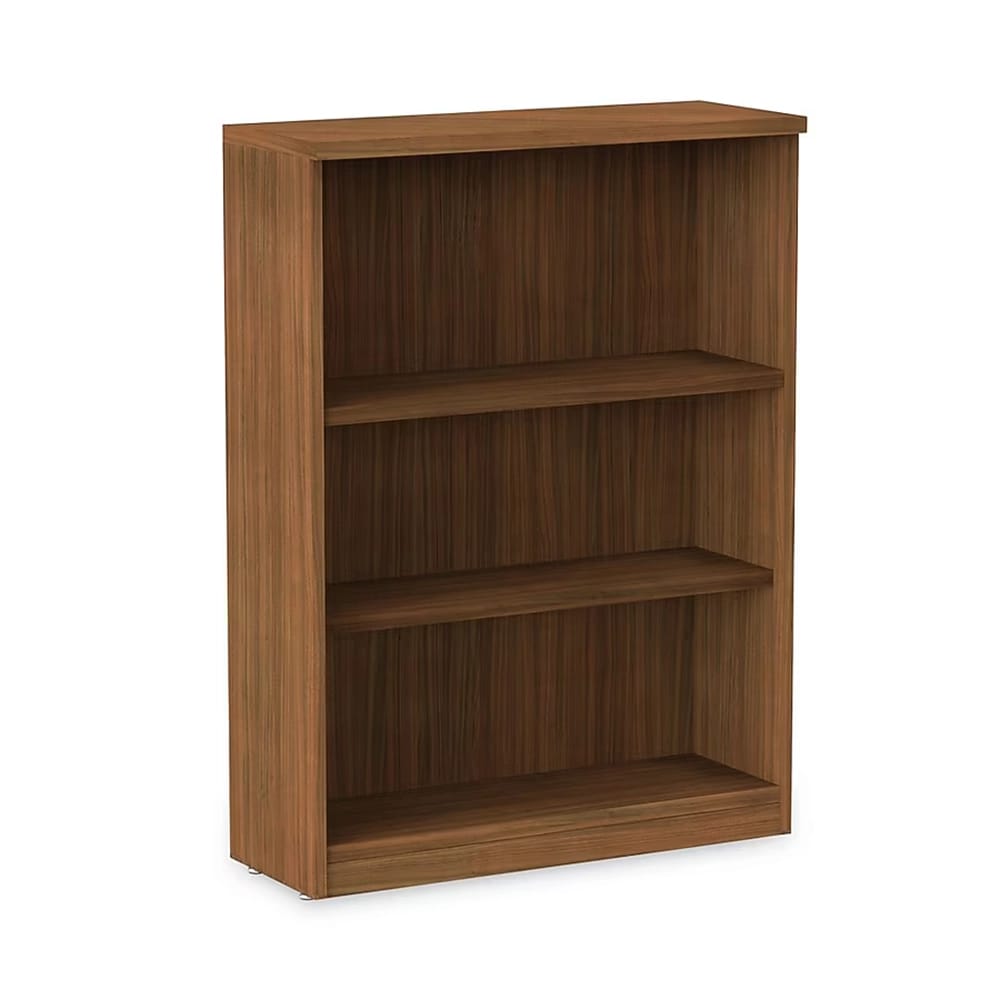 Alera Valencia Series 3-Shelf Bookcase, Walnut