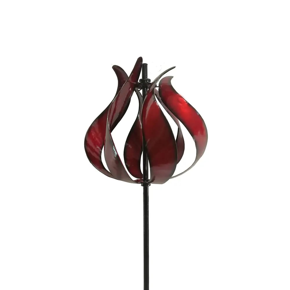 Twirling Flame Wind Spinner, Red