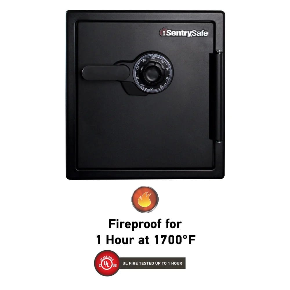 SentrySafe Fire and Water-Resistant Safe with Dial Lock, 1.23 Cu. ft.