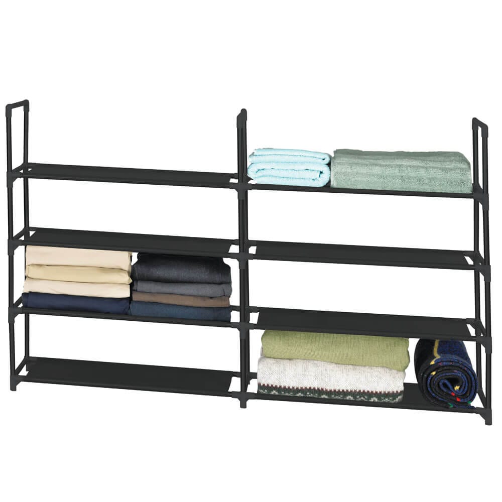 4-Tier Double Shoe Rack