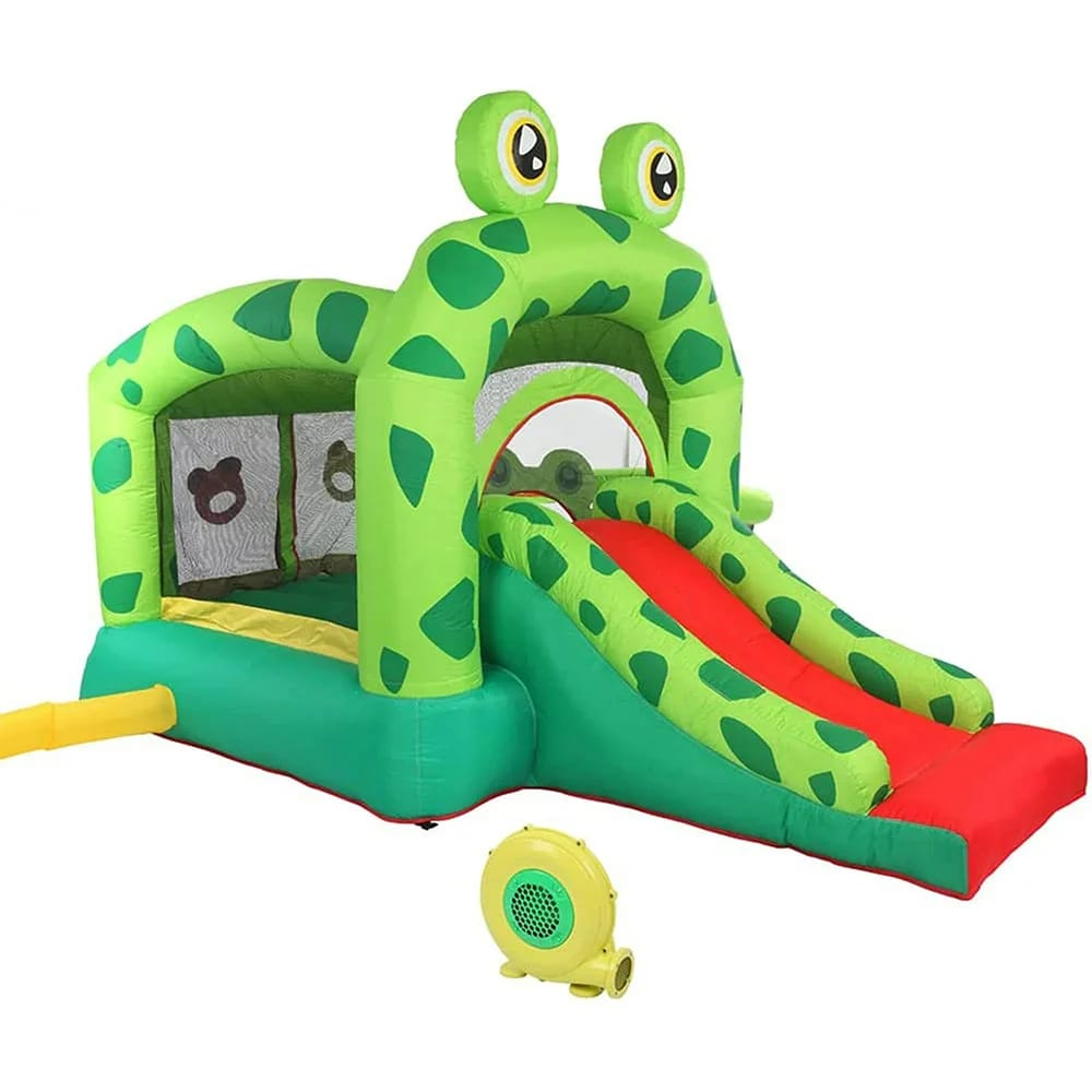 Doctor Dolphin Frog Bounce House with Slide & Pool