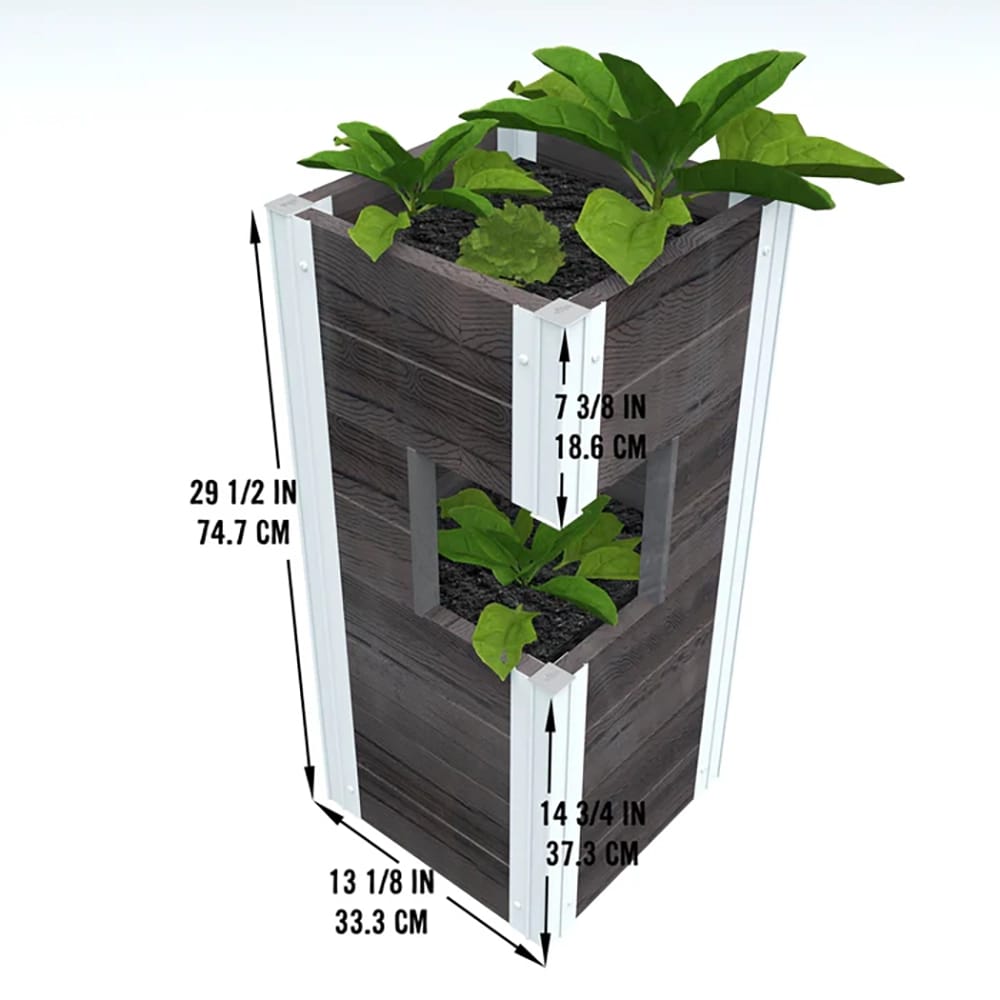 Vita Urbana Pillar Planter, Espresso