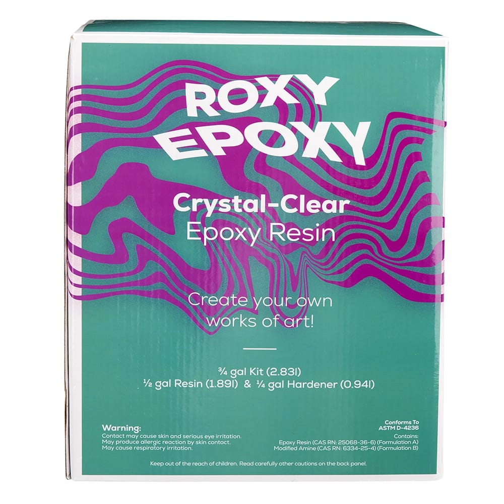 Roxy Epoxy Clear Epoxy Resin Kit, 3/4 Gal