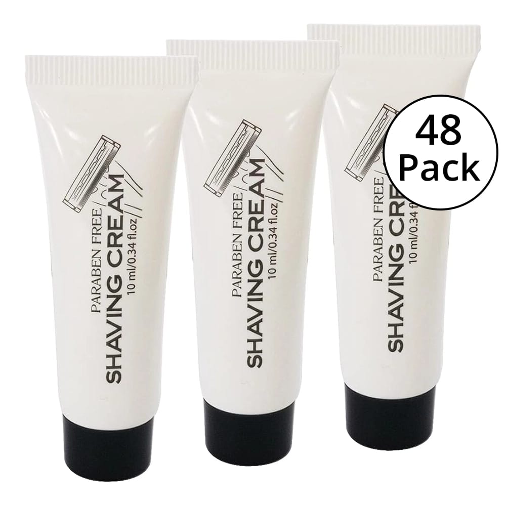 TravelWell 0.34 fl oz Disposable Shaving Cream, 48 Pack