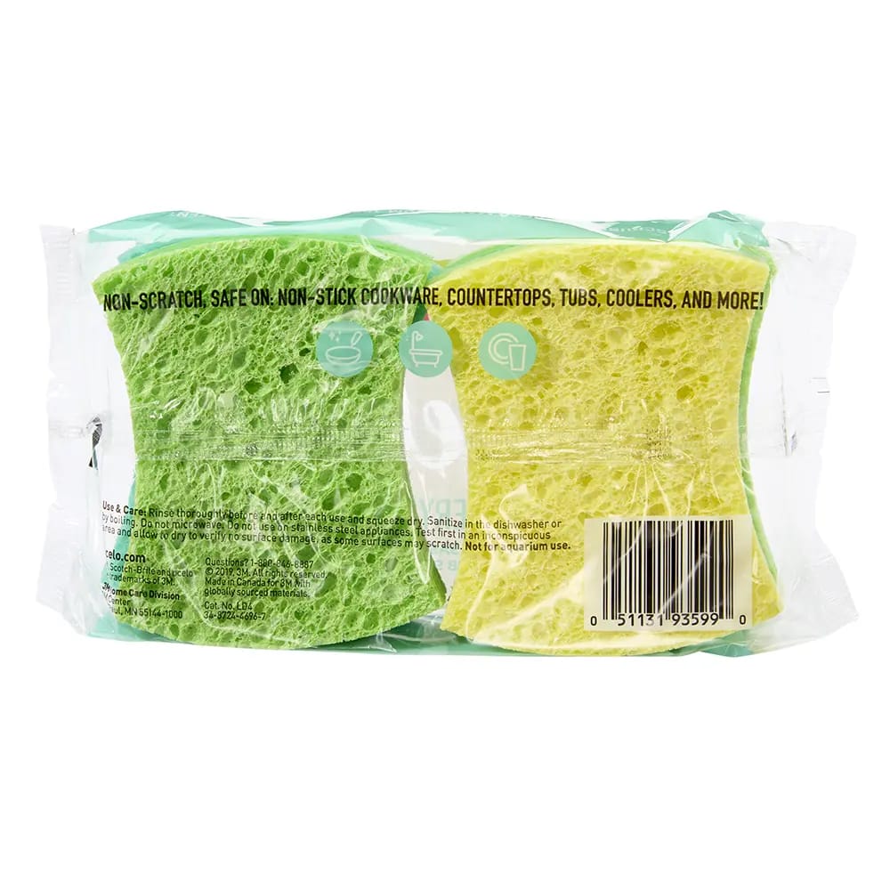 Scotch-Brite O-CEL-O Everyday Scrub Sponges, 4 pk