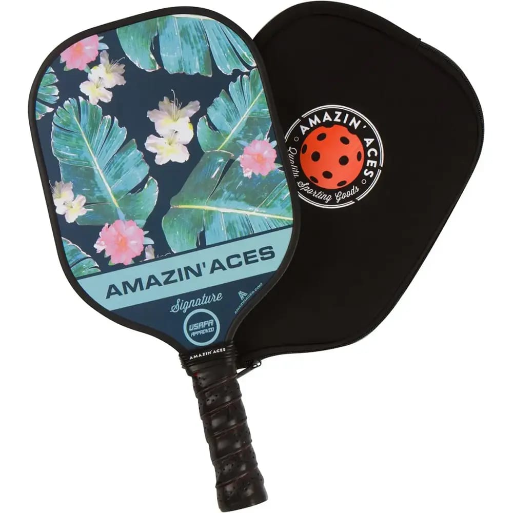 Amazin' Aces Signature Graphite Pickleball Paddle, Tropic Green