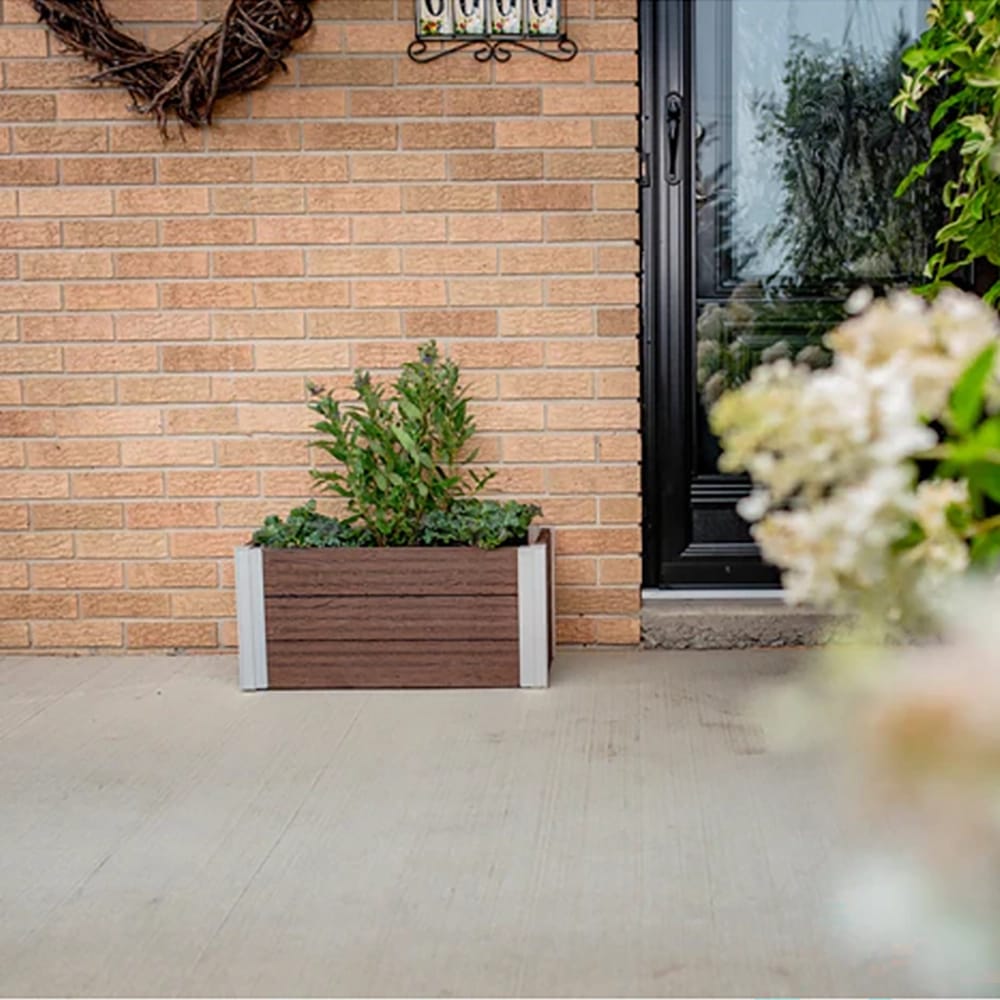 Vita Urbana 12" x 24" Planter, Espresso