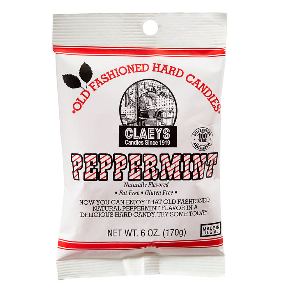 Claeys Peppermint Old Fashioned Hard Candies, 6 oz