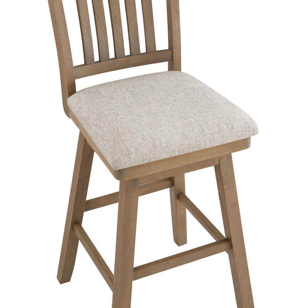 Home 2 Office 29" Madison Swivel Barstool, Washed Oak