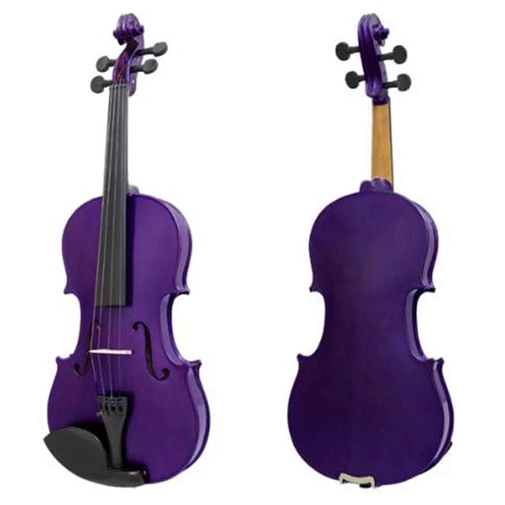 Mendini 16" Solid Wood Viola, Purple