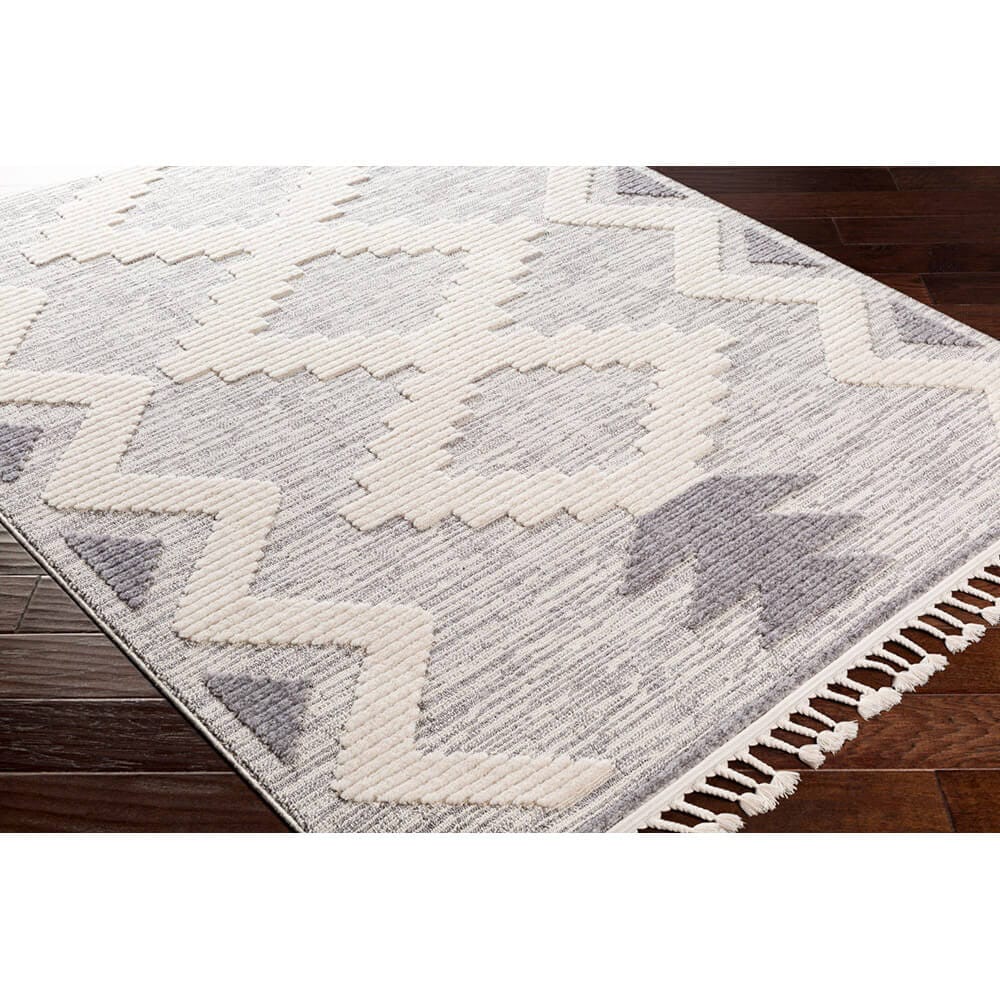 Surya Azilal 7'10"x10'2" Area Rug, Ivory/Gray