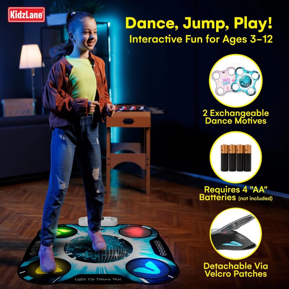 Kidzlane Light Up DJ Dance Mat, Disco