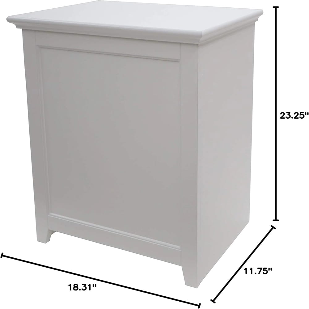 Shaker Style Hamper, White