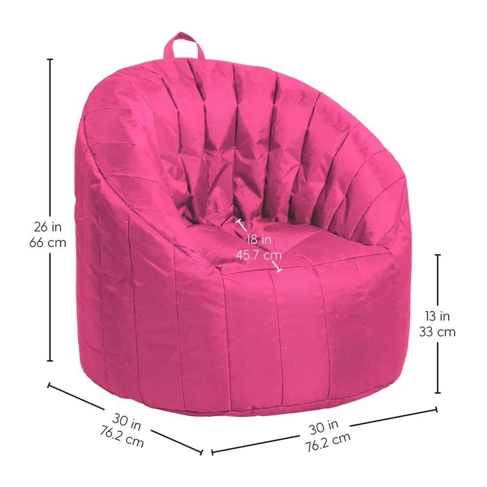 Cali Seashell Bean Bag Chair, Raspberry