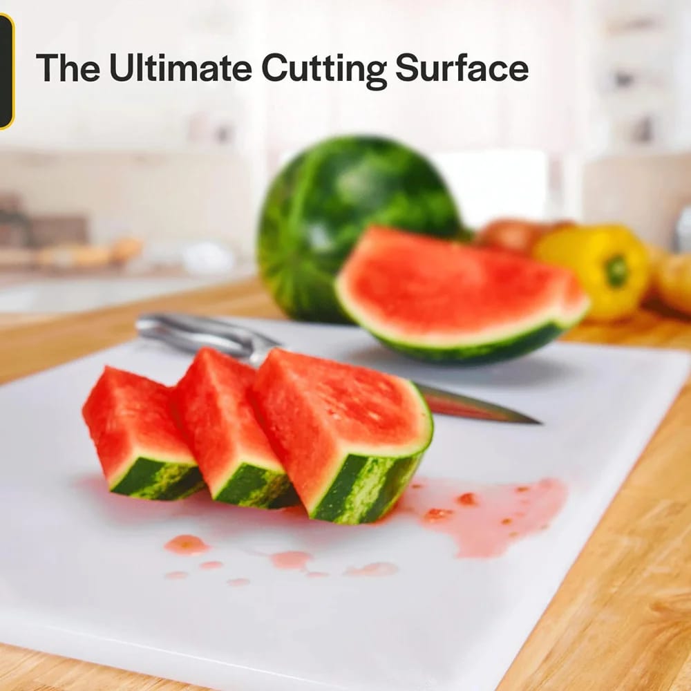 Thirteen Chefs Plastic Non-Slip Cutting Board, 30" x 18"