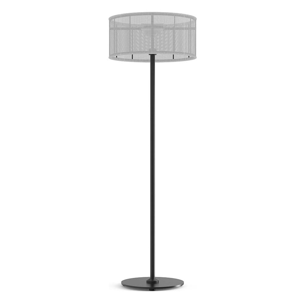 Seaside Casual La Lampe Aluminum Padere, Charbon/Blanc