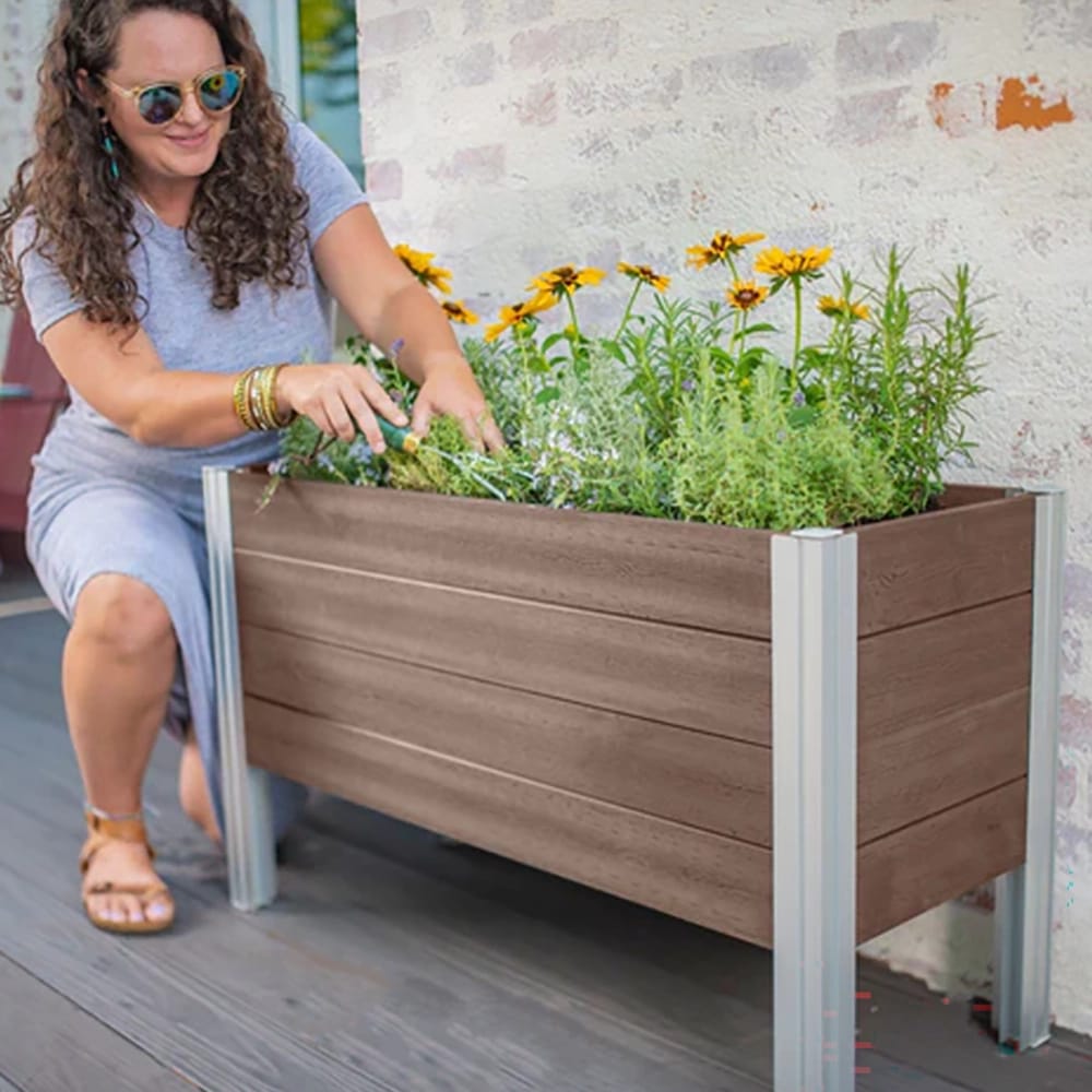 Vita Urbana Greens Elevated Garden, Espresso