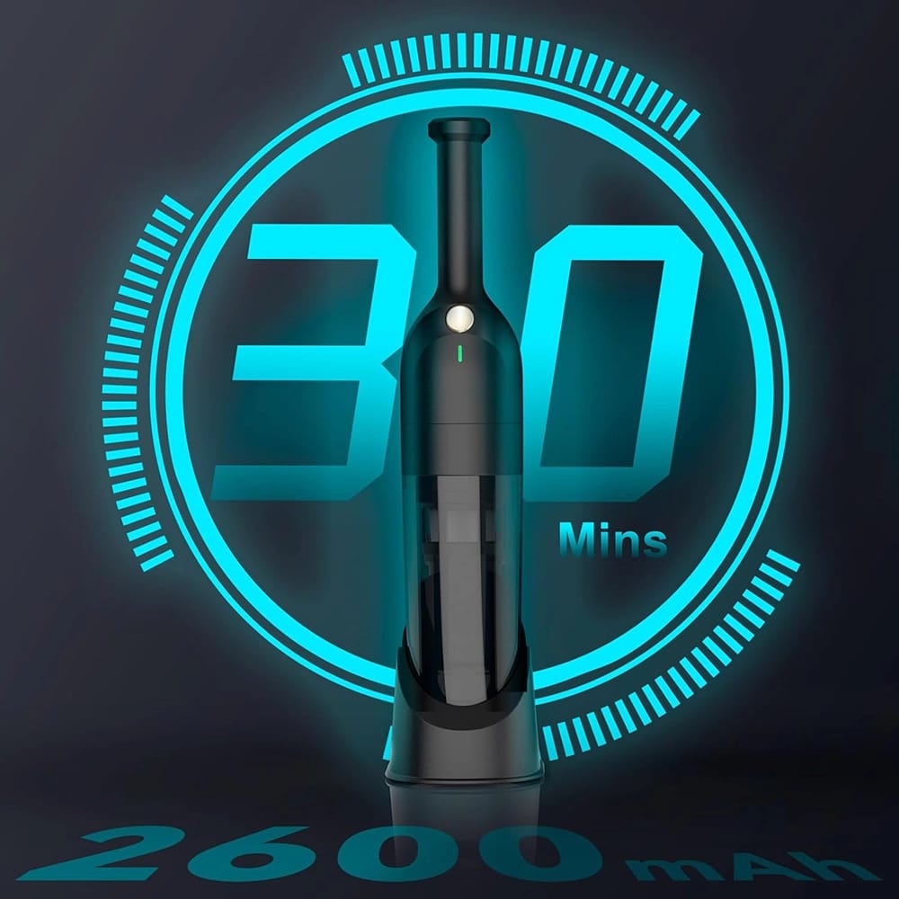 Rechargeable Cordless Handheld Vacuum, Black