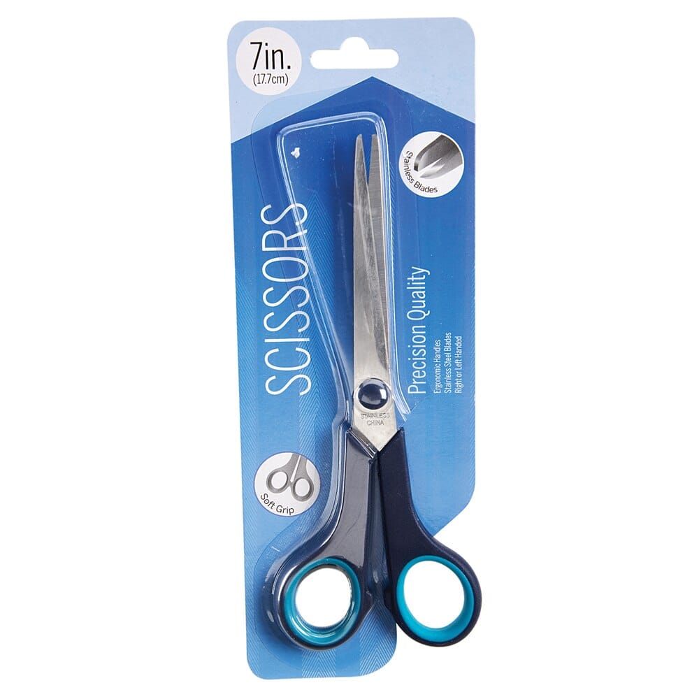 Precision Quality Stainless Steel Scissors, 7"