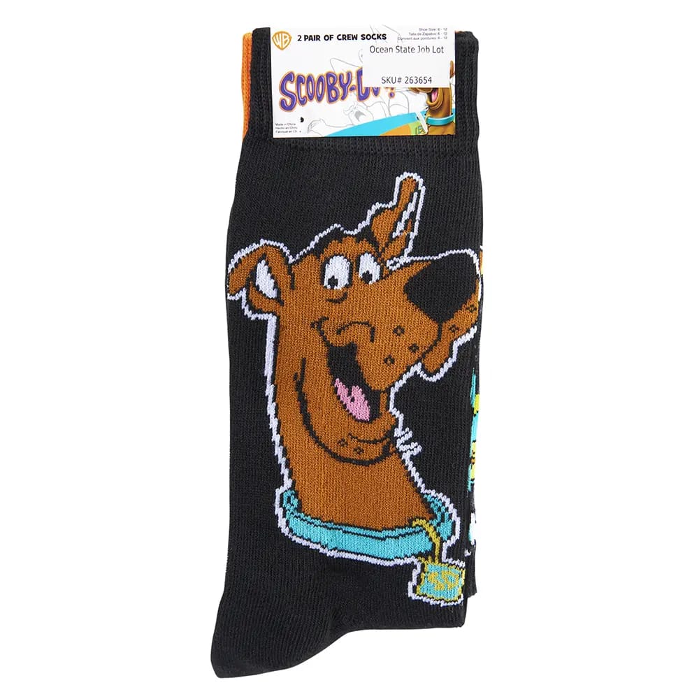 Men's Novelty Crew Socks, 2 Pack