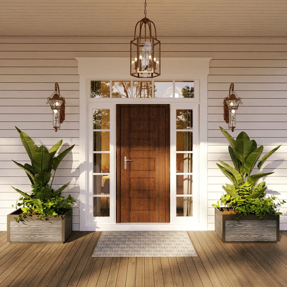 Vita Delta 30" Planter, Gray, Set of 2