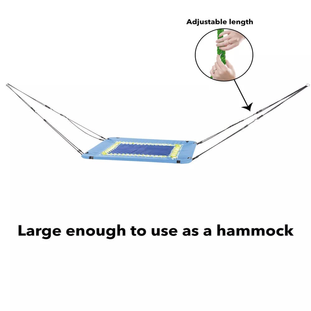 HearthSong 60" 2-in-1 Bungee Hammock Swing for Kids