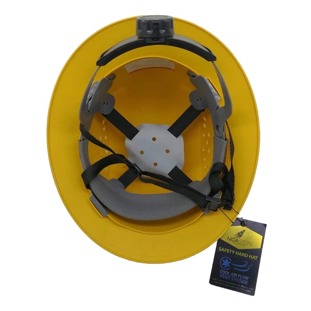 Noa Store Full Brim Hard Hat, Yellow