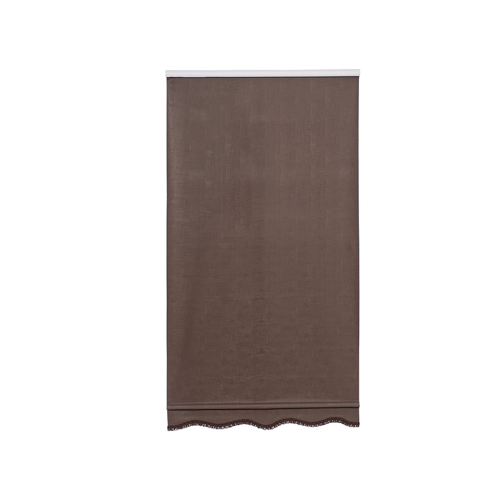 Cordless Vinyl Roller Shade, Pumpernickel, 15-22.75" x 64"