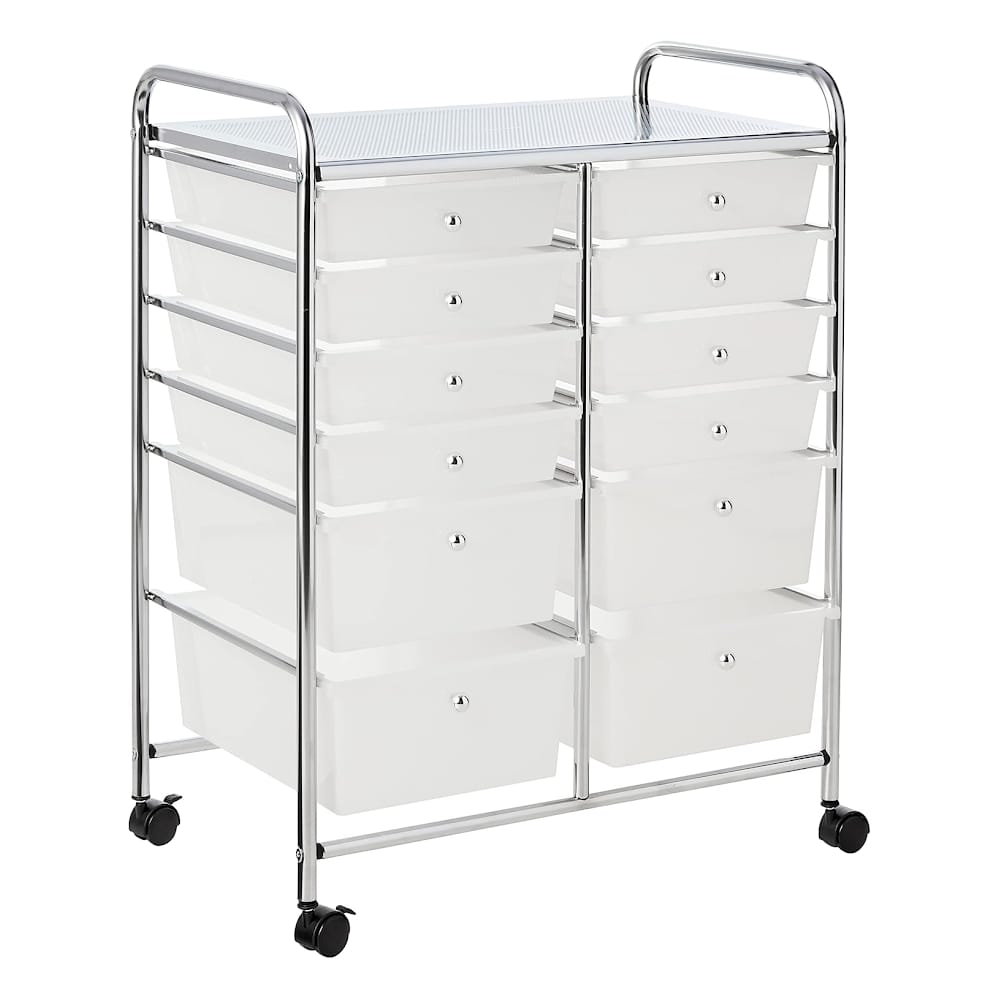 Whitmor 12-Drawer Storage Cart
