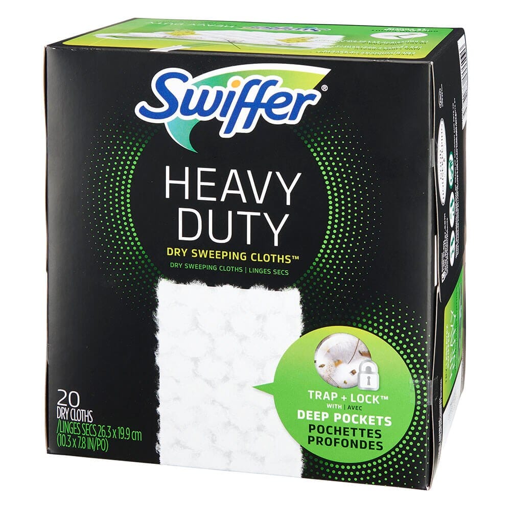 Swiffer Sweeper Heavy-Duty Multi-Surface Dry Cloth Refills, 20 Count