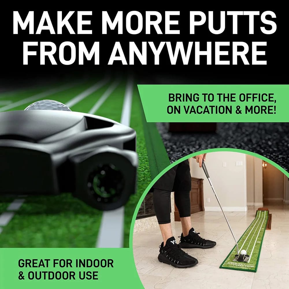 Perfect Practice Compact Indoor Golf Putting Mat, 8' x 7.5"