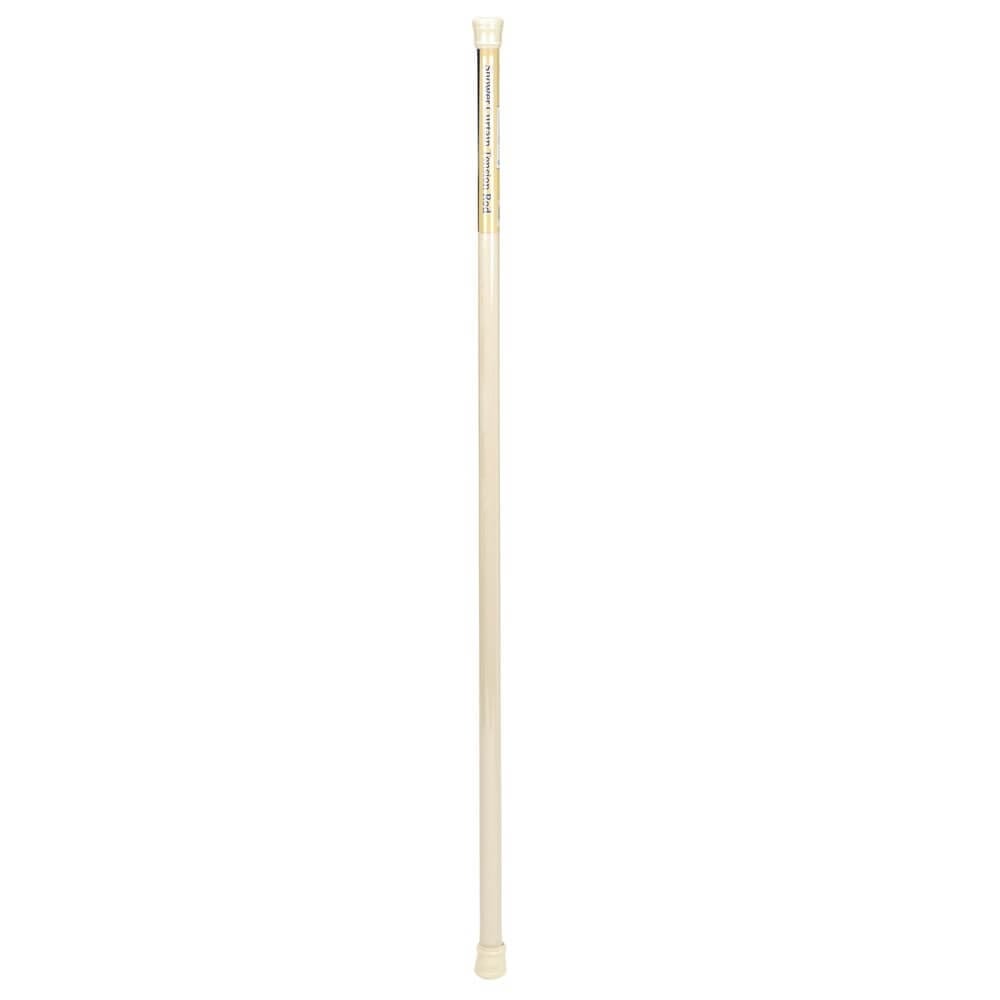 Ivory Shower Curtain Tension Rod, 72"