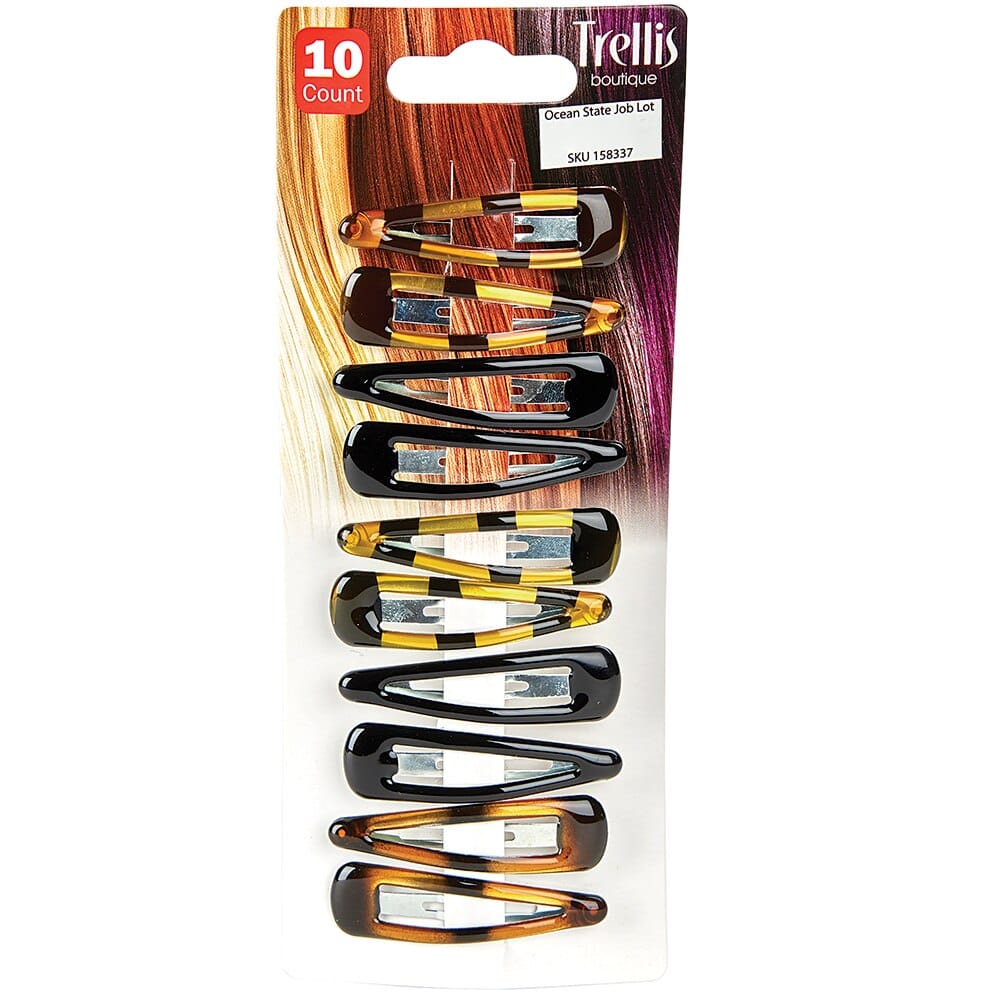 Trellis Boutique Assorted Hair Clips, 10 Count