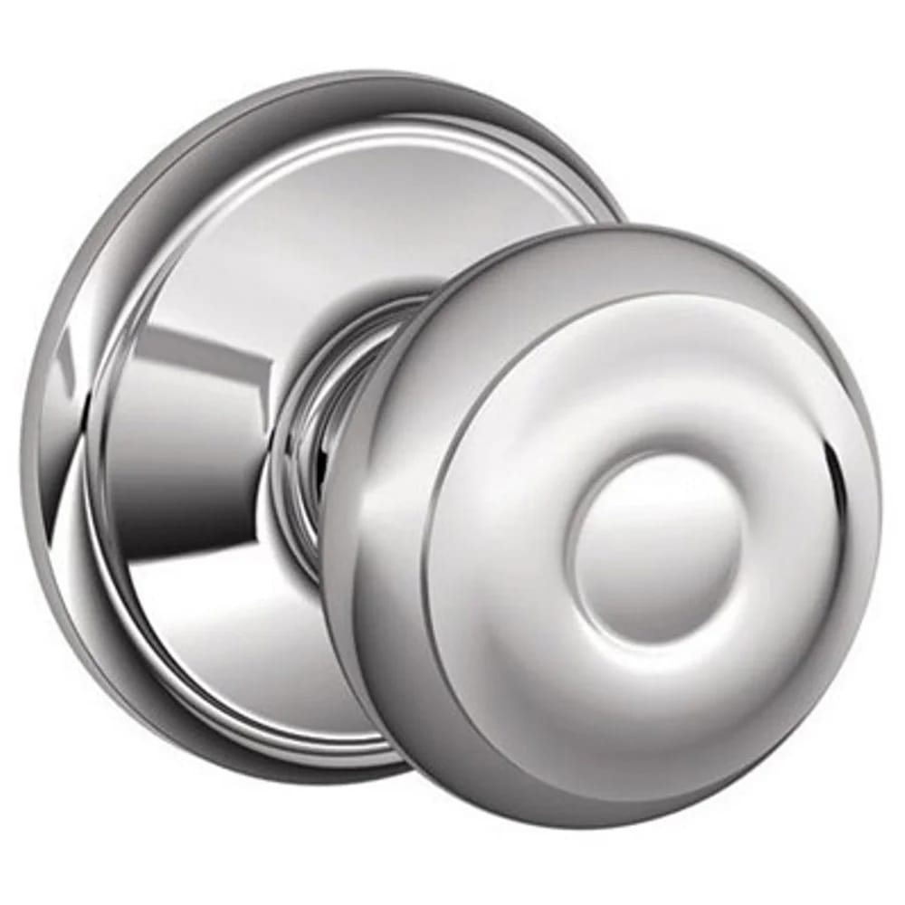 Schlage Georgian Dummy Door Knob, Bright Chrome