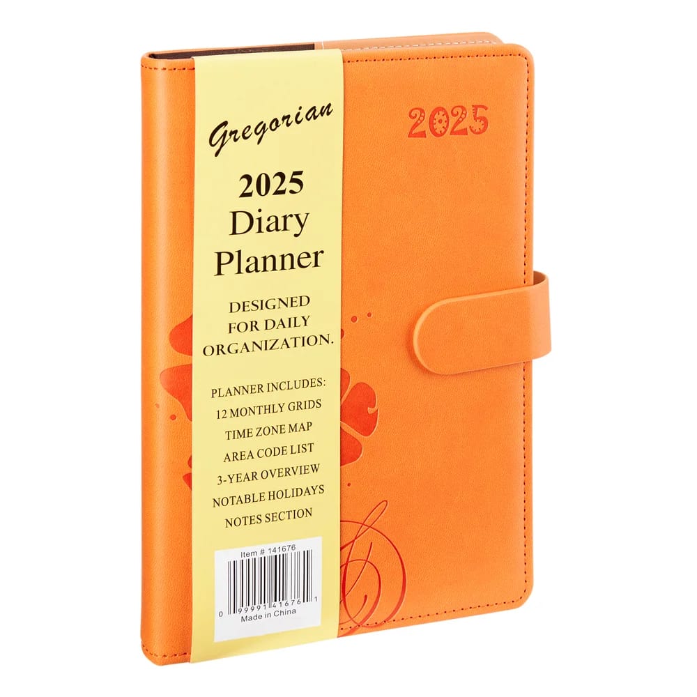 2025 Gregorian Diary Planner, 8.5"