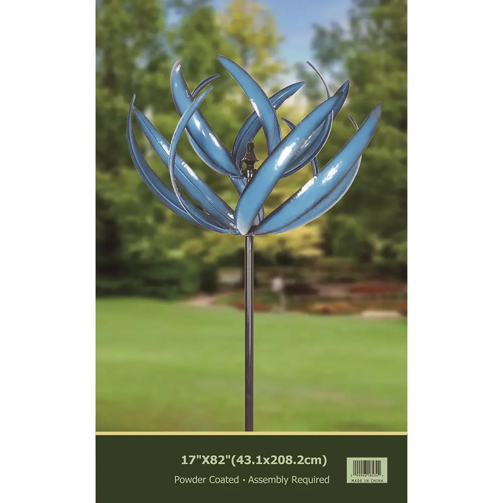 Tulip Twist Wind Spinner, Blue