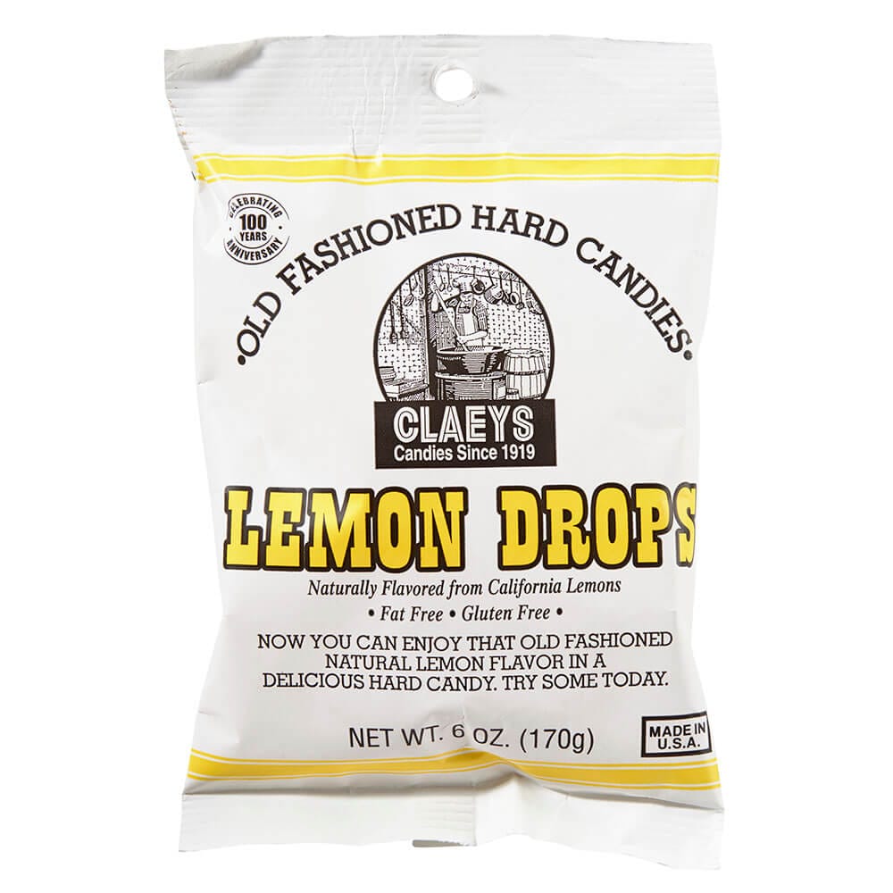 Claeys Lemon Drops Old Fashioned Hard Candy, 6 oz