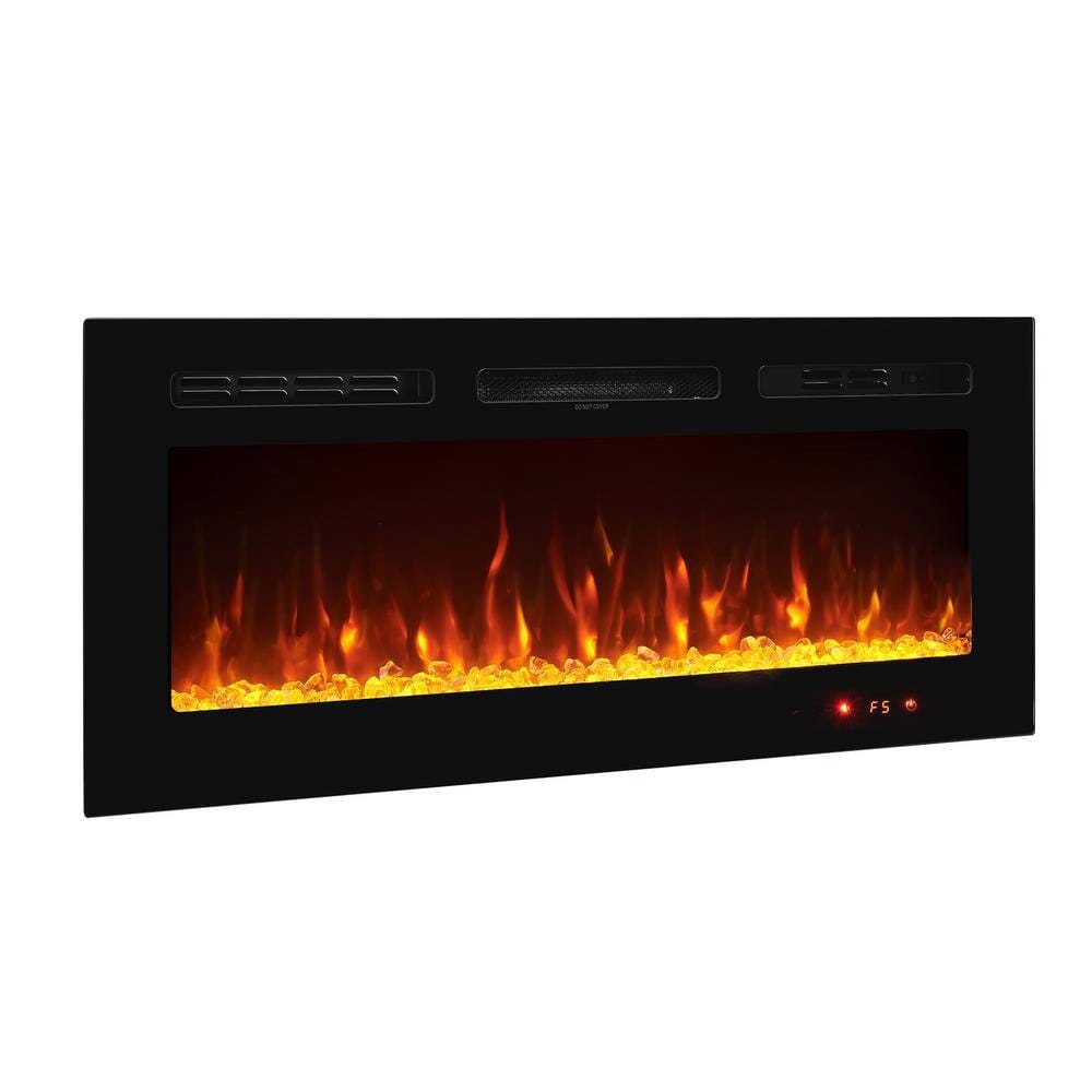 Naomi Home Kimball 50" Electric Fireplace, Black