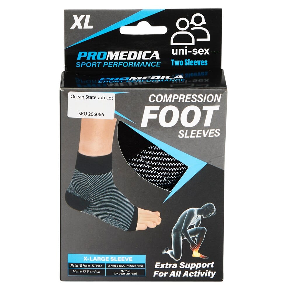 Promedica Sport Performance X-Large Foot Compression Sleeves, 2 Count