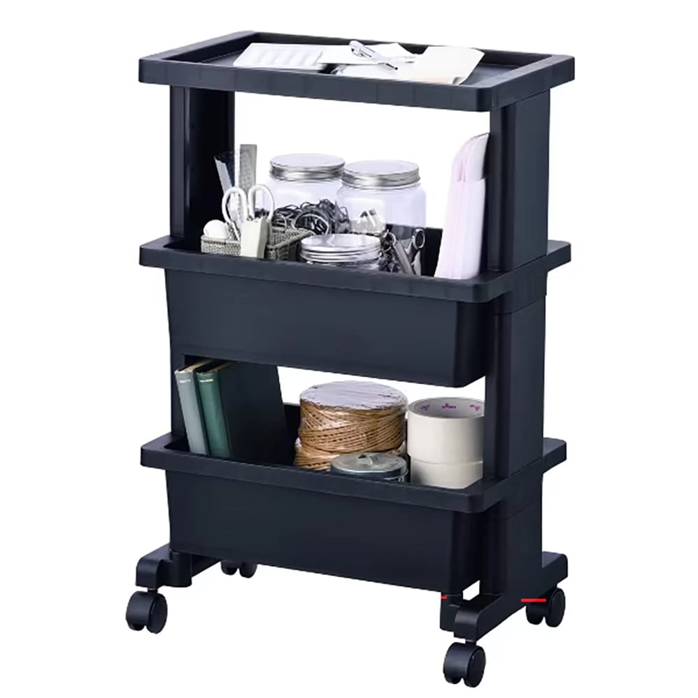 JEJ Astage Mini Rolling Wagon, Black