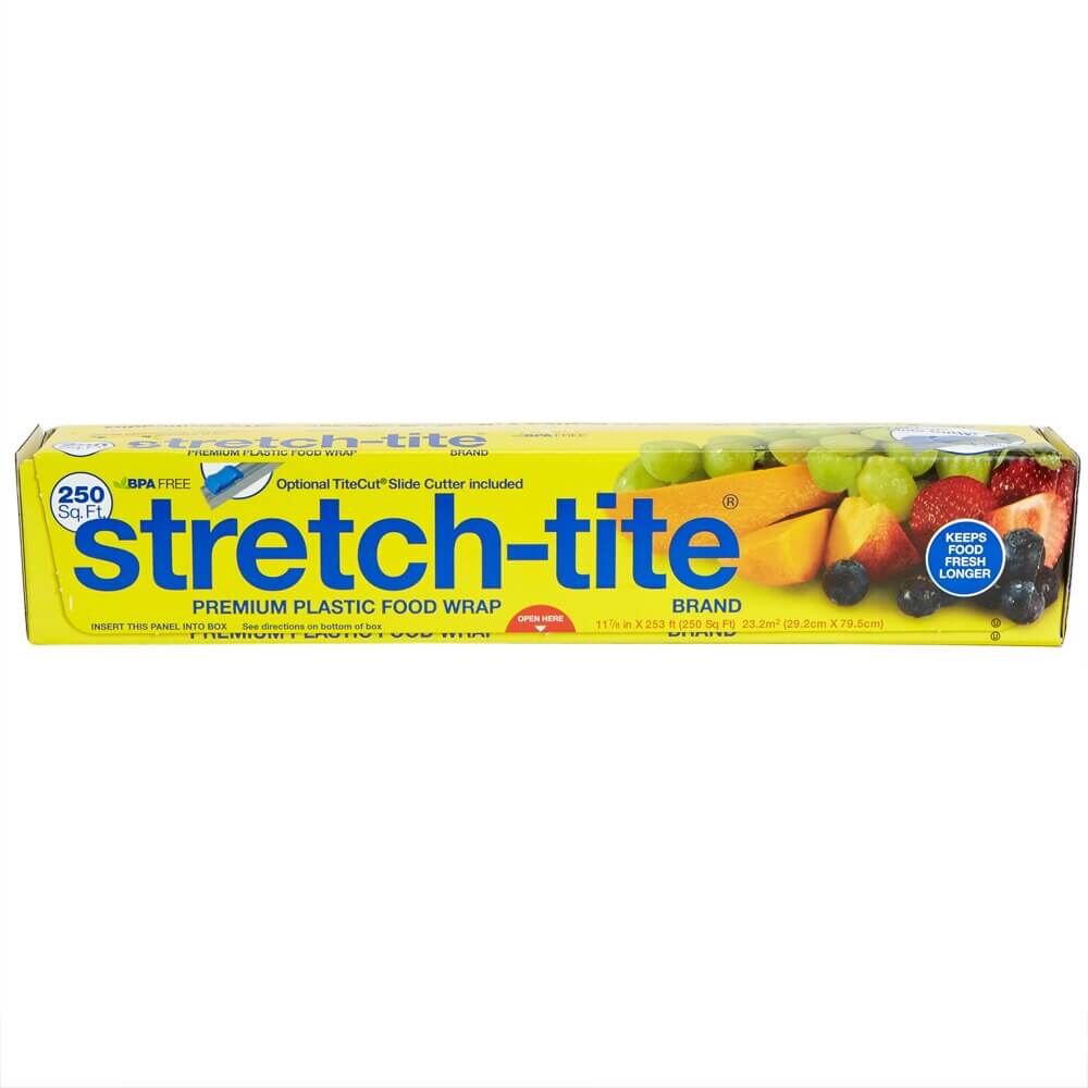 stretch-tite Premium Plastic Food Wrap, 250 sq ft