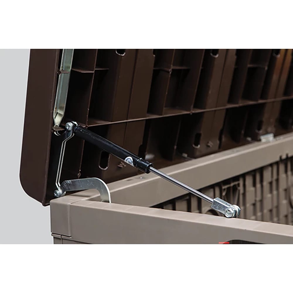 Extra Large Rattan Style Storage Box, Mocha, 153 Gal.