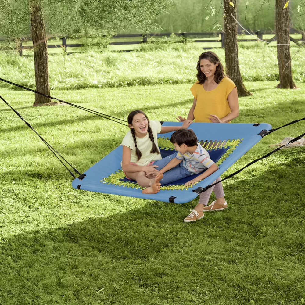 HearthSong 60" 2-in-1 Bungee Hammock Swing for Kids