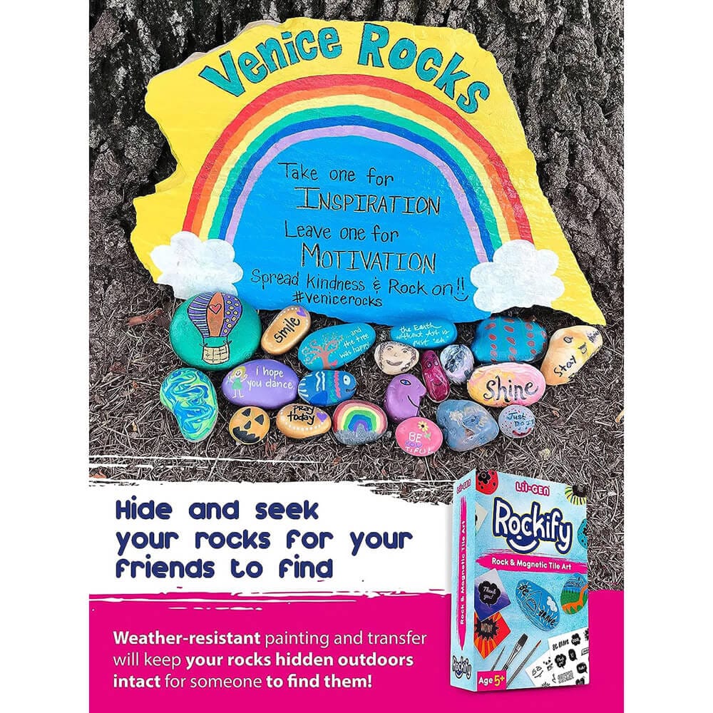 Li'l-Gen Rock Painting and Magnetic Tile Art Kit